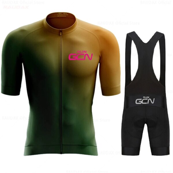 2023 nuevo equipo GCN conjunto de Jersey de ciclismo de manga corta verano MTB bicicleta Jersey ropa de hombre Jersey bicicleta Uniforme ropa deportiva bicicleta