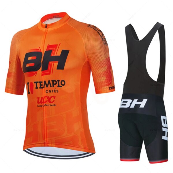 BH-Maillot de manga corta para Ciclismo profesional para hombre, Jersey de Ciclismo de montaña, conjuntos de ropa transpirables para verano, novedad de 2023
