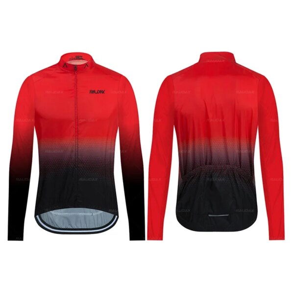 2023 RAUDAX chaquetas de ciclismo gradiente bicicleta Windof ropa de ciclismo bicicleta Maillot deportes de manga larga abrigos de ciclismo ultrafinos