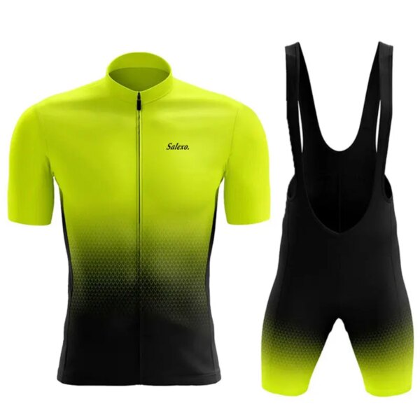 2023 Salexo Ciclismo Jersey conjunto verano Ciclismo Ropa MTB bicicleta Ropa uniforme Maillot Ropa Ciclismo hombre Ciclismo bicicleta traje
