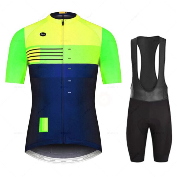 Conjuntos de Jersey de Ciclismo para equipo de verano, Ropa transpirable de manga corta para bicicleta de montaña, Maillot, uniforme de Ciclismo, 2023