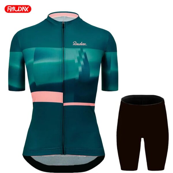 Conjuntos de Jersey de Ciclismo de manga corta para triatlón para mujer, Maillot, Ropa de Ciclismo de verano, Ropa para bicicleta de montaña, 2023