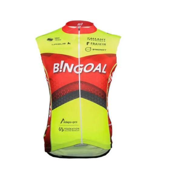 2024 BINGOAL WB equipo FLUO verano sin mangas Ciclismo chaleco Mtb ropa bicicleta Maillot Ciclismo ropa