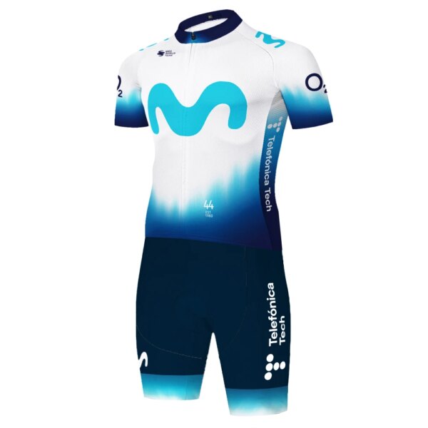 2024 Jersey de ciclismo Movistar traje de triatlón hombres Maillot mono Road Racing Skinsuit bicicleta Jersey ropa deportiva pantalones cortos ciclismo
