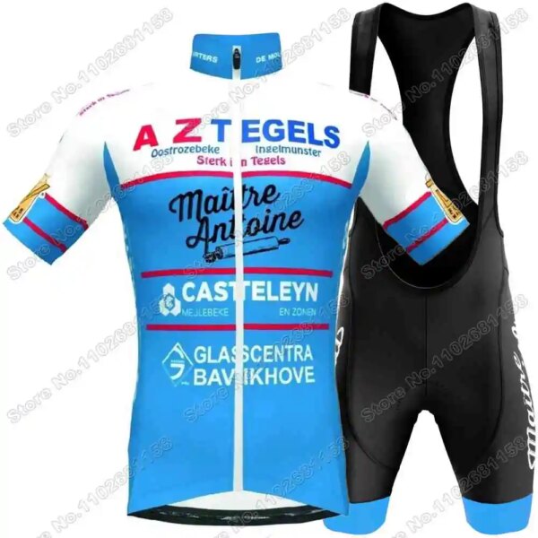 2024 De Molenspurters Meulebeke Ciclismo Jersey conjunto verano ciclismo ropa hombres Kit De manga corta bicicleta De carretera camisa traje bicicleta B