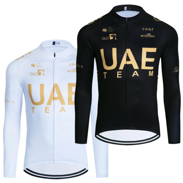 Chaqueta de Ciclismo de invierno para hombre y mujer, Ropa térmica de lana, Maillot, color dorado, 2024