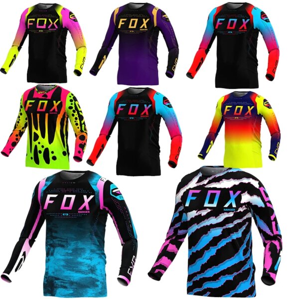 2024 nuevo Enduro MTB ciclismo manga ciclismo Jersey camiseta para descensos Camiseta Motocross Mx ropa para bicicleta de montaña RANGERFox