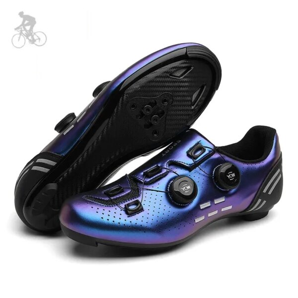 Zapatos de ciclismo MTB para hombre, botines deportivos, botas para bicicleta de carretera, zapatillas de deporte antideslizantes Spd para ciclismo de montaña, novedad de 2024