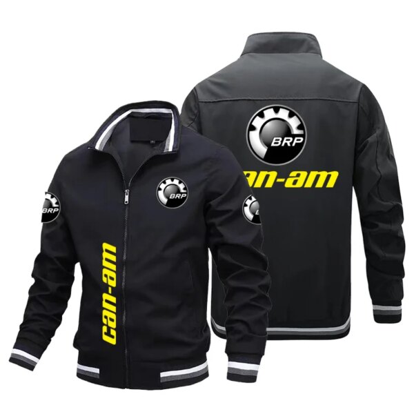 Chaquetas para hombre Brp Can-am con diseño de logotipo y cremallera, chaqueta de béisbol de estilo Hip-hop, cortavientos para motocicleta, novedad de 2024