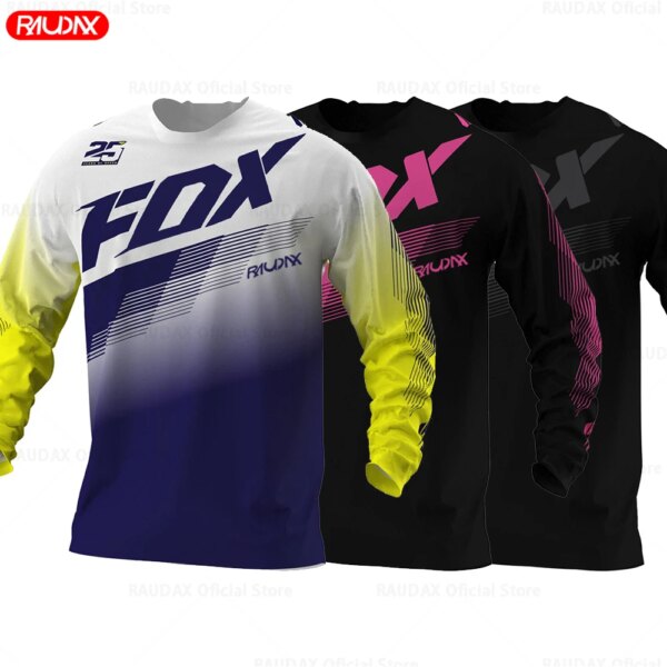 2024 nuevo Raudax Fox Enduro camisetas de Motocross Downhil Jerseys montaña bicicleta MTB camisa ropa de motocicleta camisetas de bicicleta