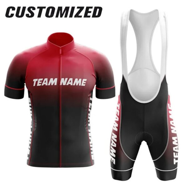 Uniforme de bicicleta personalizado con nombre del equipo para Hombre y mujer, Maillot de carrera de Ciclismo de Carretera, diseño artesanal, 2024