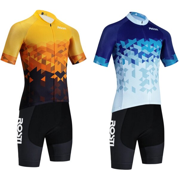 2024 ROSTI Ciclismo Jersey Colpack equipo bicicleta Maillot Jersey pantalones cortos hombres mujeres moda 20D Ropa Ciclismo Bicycl Jerysey Ropa