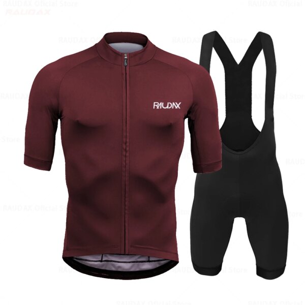 2024 Raudax Conjuntos de Ciclismo de Verano Ropa de bicicleta Ropa de Ciclismo de montaña transpirable trajes Ropa Ciclismo Verano trajes de triatlón