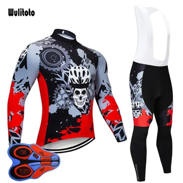 2024 primavera bicicleta de montaña Jersey manga larga manga corta 9D Gel pantalones de ciclismo traje hombres MTB ciclismo Jersey conjunto