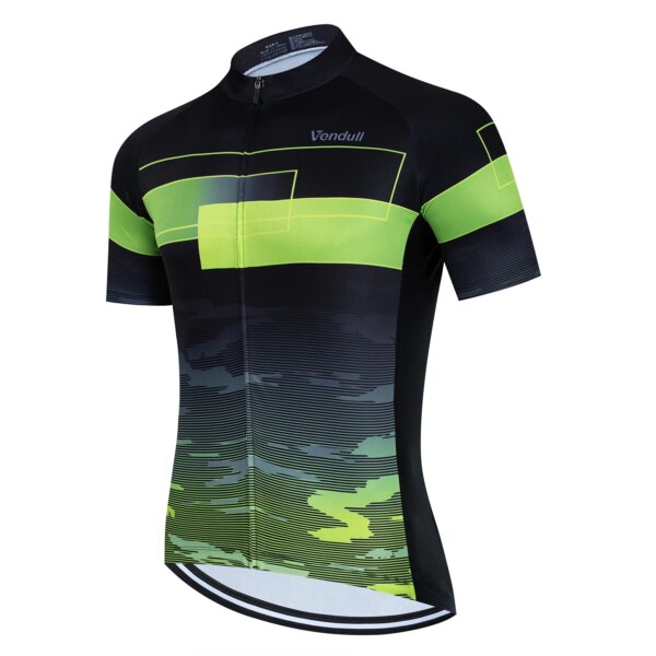 Camiseta de manga corta para ciclismo para hombre, Maillot de ciclismo de montaña, transpirable, Tricota, equipo profesional de montaña, ropa para deportes de bicicleta, verano 2024