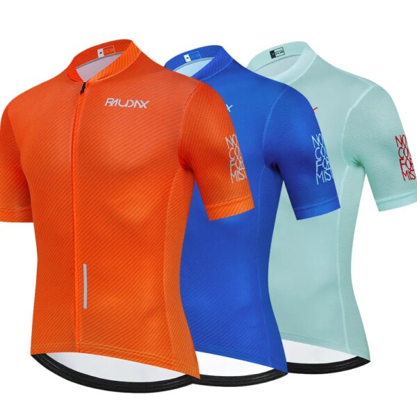 Camiseta de ciclismo de manga corta para hombre, camisetas de carreras de secado rápido de Color a la moda, camisetas de ciclismo de verano para hombre 2024