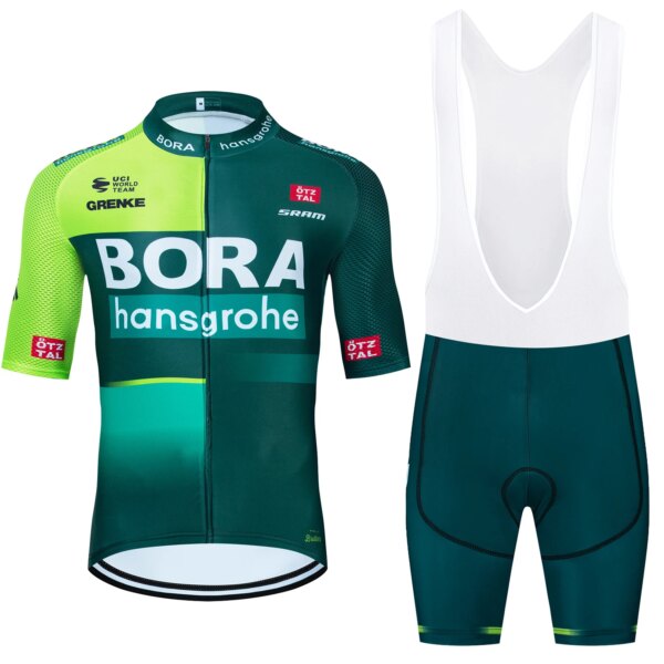 2024 equipo NVE Ciclismo Jersey hombres mujeres BORAFUL bicicleta Maillot pantalones cortos conjunto Ropa Ciclismo verano bicicleta camiseta Pantalones