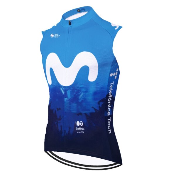 2024 movistar jersey mtb camisa ciclismo masculina sin mangas ciclismo 자전거 져지 maillot vtt homme enduro wielerkleding heren