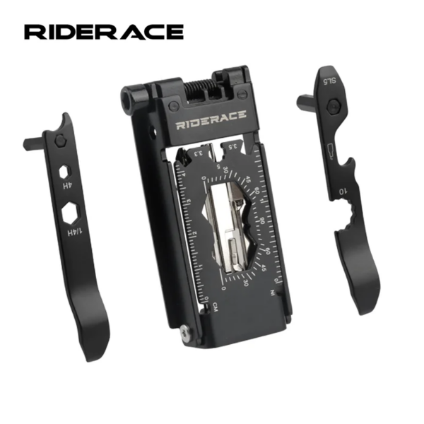 Kit de herramientas de reparación de bicicletas 23 en 1, CR-V plegable multifunción, llave hexagonal de acero para radios, herramienta de reparación de bicicletas, destornillador, cortador de cadena MTB