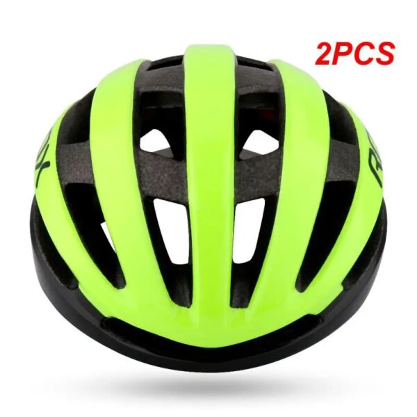 2 uds Aero Ciclismo Casco ciudad seguridad ultraligero Casco de Bicicleta de carretera rojo MTB deportes de montaña al aire libre Casco Ciclismo