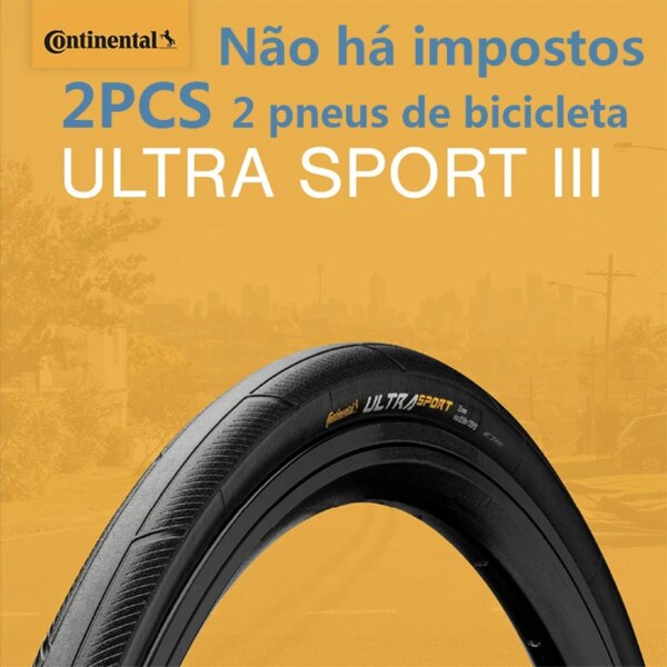 2 uds neumático Continental 700x25 Ultra Sport III plegable PureGrip Juego de 2 700x23 700x28 Grand Sport Race un par de neumáticos de bicicleta de carretera