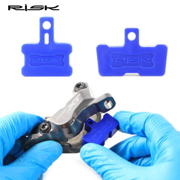 2 uds RISK RL233 bicicleta freno de disco hidráulico purga espaciador pistón retenedor pinza de freno almohadilla espaciadora arandela Instert herramienta esparcidor