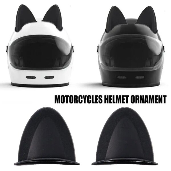 2 uds casco de motocicleta Universal decoración de orejas de gato deporte al aire libre cuernos de diablo esquina casco de motocicleta accesorios de decoración