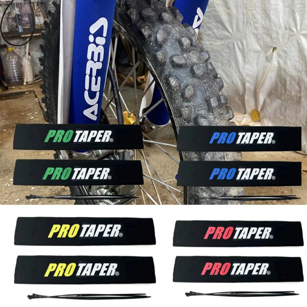 Protector de horquilla delantera de 350mm, cubierta protectora para amortiguador para CRF YZF KLX Dirt Bike, motocicleta, ATV, Quad, Motocross
