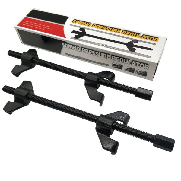 Removedor de amortiguadores de coche, herramienta manual de reparación de compresor de resorte automático, puntal de suspensión de alta resistencia, herramienta de desmontaje de coche, 380mm, 370mm, 250mm