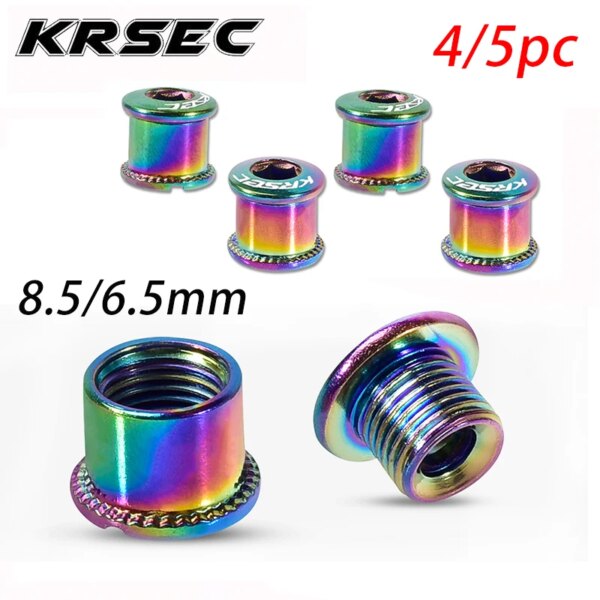 Perno de plato de bicicleta de 4/5 piezas, 6,5/8,5mm, rueda dentada de bicicleta, tornillo de manivela de bicicleta de montaña, pernos de bielas, Accesorios de bicicleta