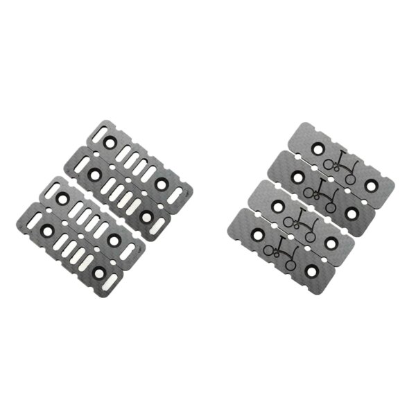 4 unids/set ultraligero para Brompton 3K Placa de Pedal de carbono para bicicleta plegable Brompton MKS Pedal de bicicleta