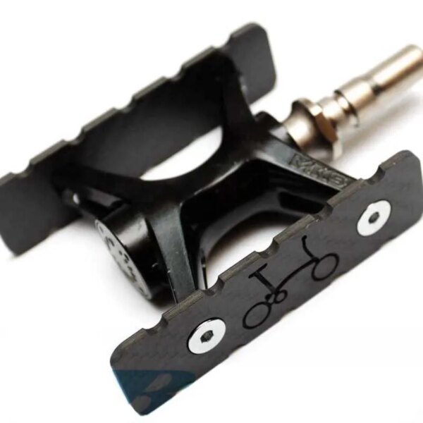 4 unids/set ultraligero 3K Placa de Pedal de carbono para bicicleta plegable Brompton MKS Pedal de bicicleta