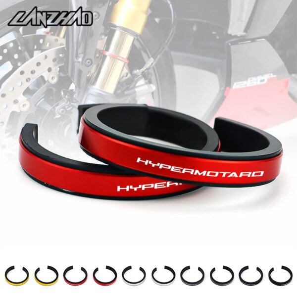 Amortiguador de motocicleta Hypermotard de 43-48mm, anillo de ajuste auxiliar, accesorios CNC para DUCATI Hypermotard 820 950 1100 939