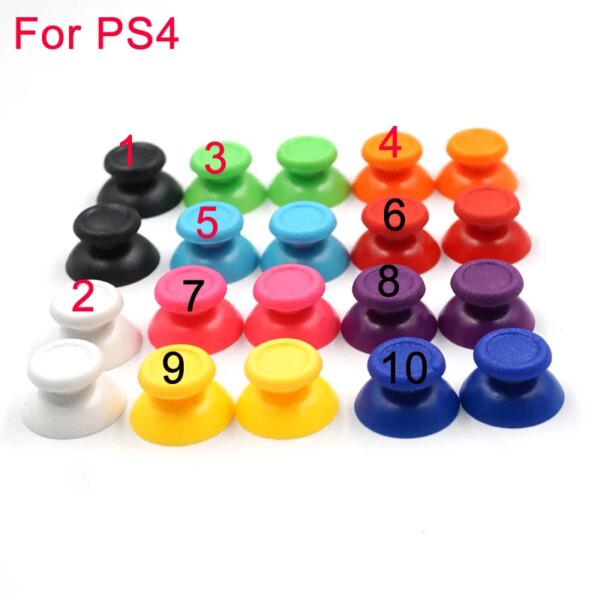 Joystick analógico colorido de 4 piezas, tapa de agarre para Sony PlayStation 4 PS4, controlador Dualshock 4 Joypad, Thumbstick