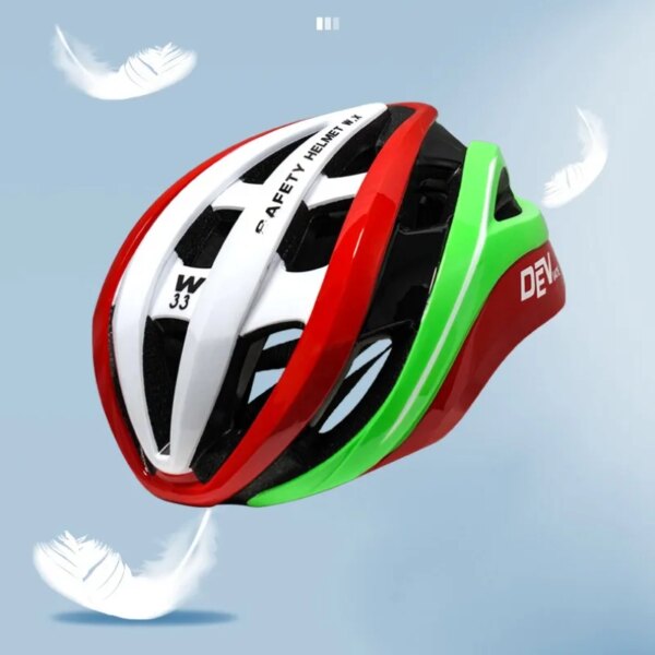 Casco de bicicleta para exteriores de 54-62cm, equipo de conducción en carretera para hombres y mujeres, casco de seguridad de conducción ligero de verano integrado