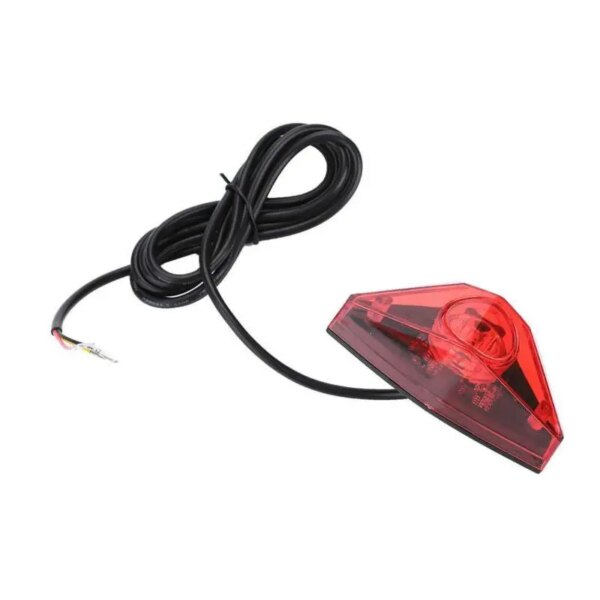 Luz LED trasera de seguridad para bicicleta eléctrica, lámpara de freno duradera, resistente al agua, Cable de 1,6 m, accesorio de piezas de bicicleta, 6-80V