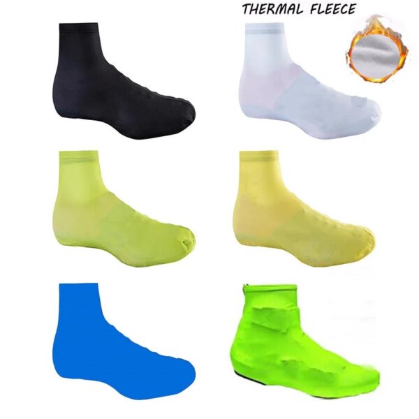 6 colores polar invierno térmico protector para calzado de ciclismo zapatillas bicicleta chanclos bicicleta de carretera MTB invierno cálido protector para calzado de ciclismo