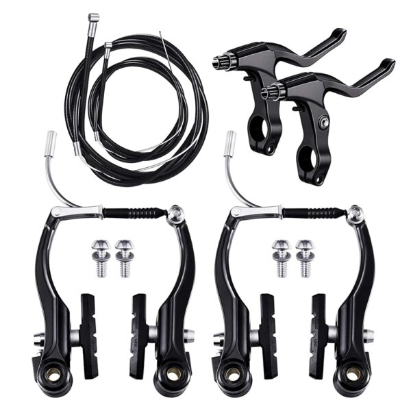 6 piezas/Kit de aleación de bicicleta de montaña V freno portátil desmontable actividad al aire libre ciclismo pieza de repuesto Accesorios
