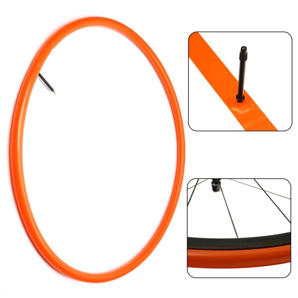 Cámara de aire para bicicleta 700x18-32, 28g, buena dureza, válvula Presta naranja, bicicleta de carretera, ultraligera, duradera y práctica, alto rendimiento