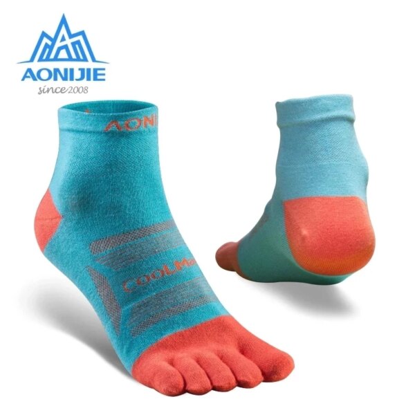 AONIJIE, 3 pares de calcetines con punta para correr, calcetines transpirables para hombre y mujer con cinco dedos, calcetines para deportes al aire libre, senderismo, ciclismo, Yoga E4802