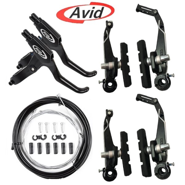 Kit de frenos AVID Bike V, pinza de freno en V de aleación de aluminio, palanca de freno de bicicleta ultraligera, frenos universales para bicicleta, Cable compatible con Sram