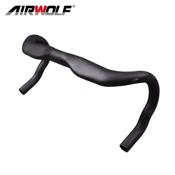 Manillar de bicicleta de carretera de carbono Airwolf T800, barra de caída mate UD de 400/420/440mm, manillar de carbono para bicicleta de carretera, barras curvadas para ciclismo