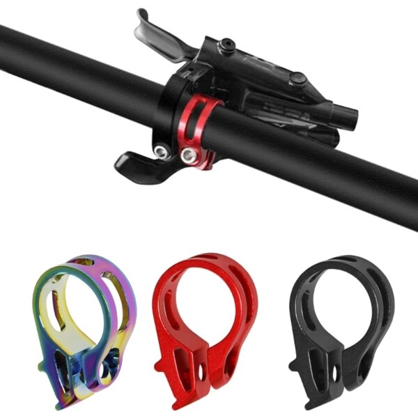 Abrazadera de palanca de cambios para bicicleta de aleación de aluminio, abrazadera de gatillo para bicicletas de 22,2mm, accesorios de abrazadera para Manillar de bicicleta de montaña