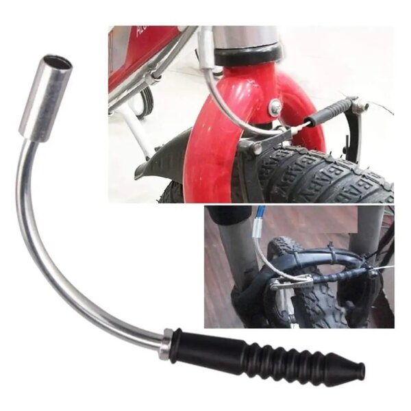 Fideos de freno en V para bicicleta de aluminio, tubo curvo, manguera guía de Cable, accesorio de goma para bicicleta, piezas de freno para bicicleta de montaña N1z8