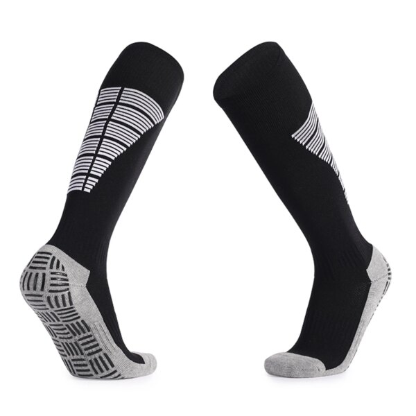 Calcetines deportivos antideslizantes hasta la rodilla, nuevos calcetines de fútbol atléticos antideslizantes para hombres, 40-45, para correr, entrenar, fútbol, ​​maratón, ciclismo