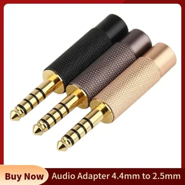 Adaptador de Audio de 4,4mm a 2,5mm, convertidor de auriculares, conector macho hembra, interfaz de equilibrio, accesorios para auriculares, conector 4,4 2,5