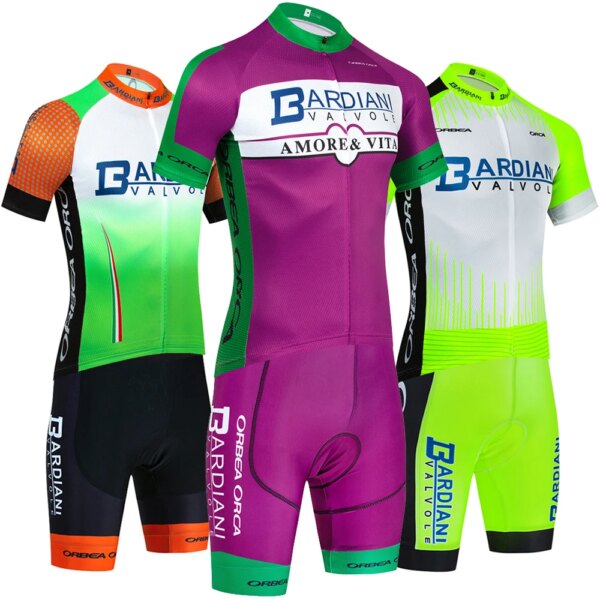 BARDIANI VALVOLE 2024 Conjunto de Ciclismo hombres mujeres MTB Pro Bike Jersey Maillot traje Ropa Ciclismo secado rápido Ropa de bicicleta