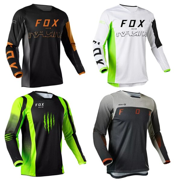 BAT FOX Camiseta de Motocross Enduro MTB camiseta motocicleta Offroad DH Jersey de secado rápido Jersey para descensos ropa de Motocross MTB Jersey