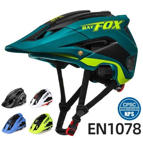 BATFOX casco de ciclismo MTB hombres mujeres casco de bicicleta capacete ciclismo ultraligero cascos de bicicleta de carretera de montaña casco ciclismo