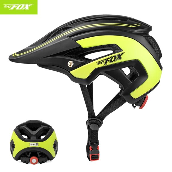 BATFOX Hombres Ciclismo Carretera Bicicleta de montaña Casco Capacete Da Bicicleta Casco de Bicicleta Casco Mtb Ciclismo Casco Bicicleta cascos bicicleta